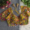 Rk Blouse Heavy Italian Silk With Gamthi & Shell Lace Pattern Blouses Wholesalers In India